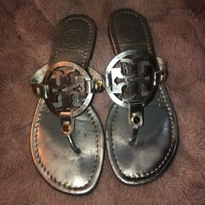 Silver Miller Sandals